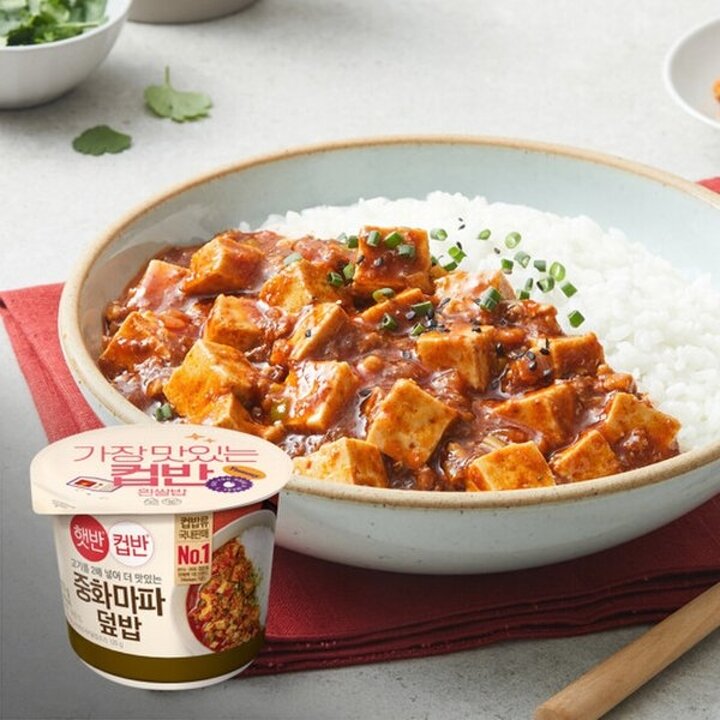 (신세계의정부점)CJ 햇반컵반 중화마파덮밥 275g