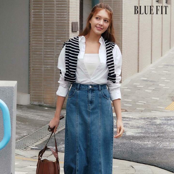[26SS최신상] 블루핏 NEW  데님 스커트