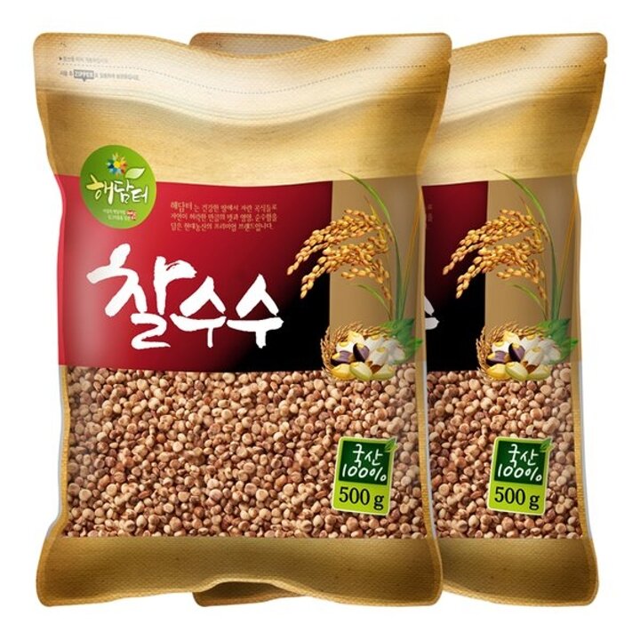 국산 찰수수 1kg (500gx2봉)