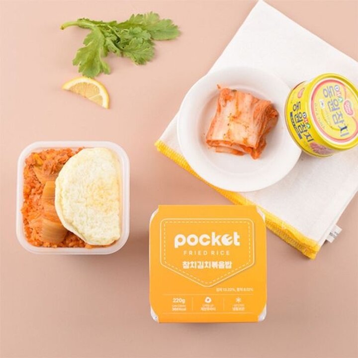 포켓도시락 간편식사 즉석밥 냉동도시락 포켓 참치김치볶음밥 5팩..[35195378]