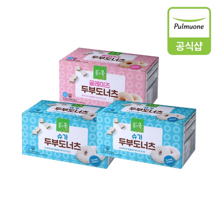 풀무원 슈가 두부도너츠(45g*5ea)X2개+글레이즈 두부도너츠(50gx5ea)X1개
