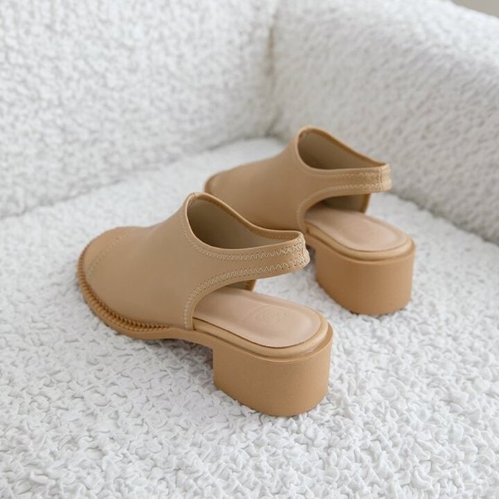 [분홍코끼리](쫀득몰드창) 쫀쫀핏 스판 샌들(5cm)