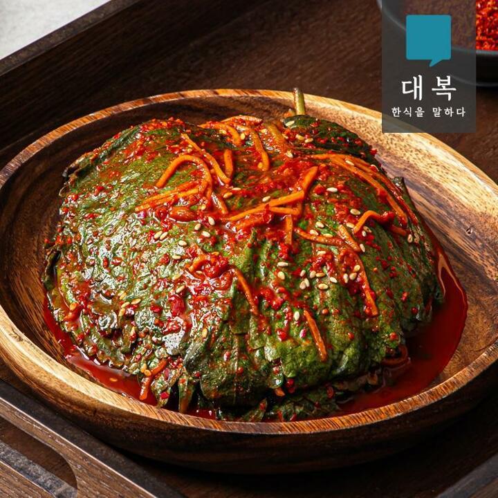대복 국내산 맛있는 생깻잎김치 500gX2팩