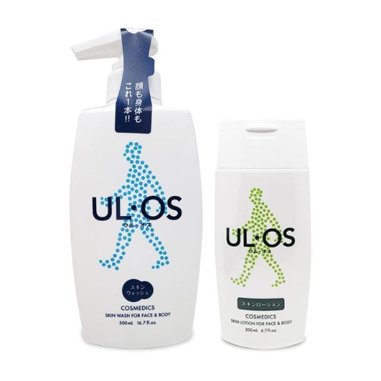 우르오스 스킨 워시 무향 500ml 남성 올인원 바디워시 + 올인원 스킨 로션 200m