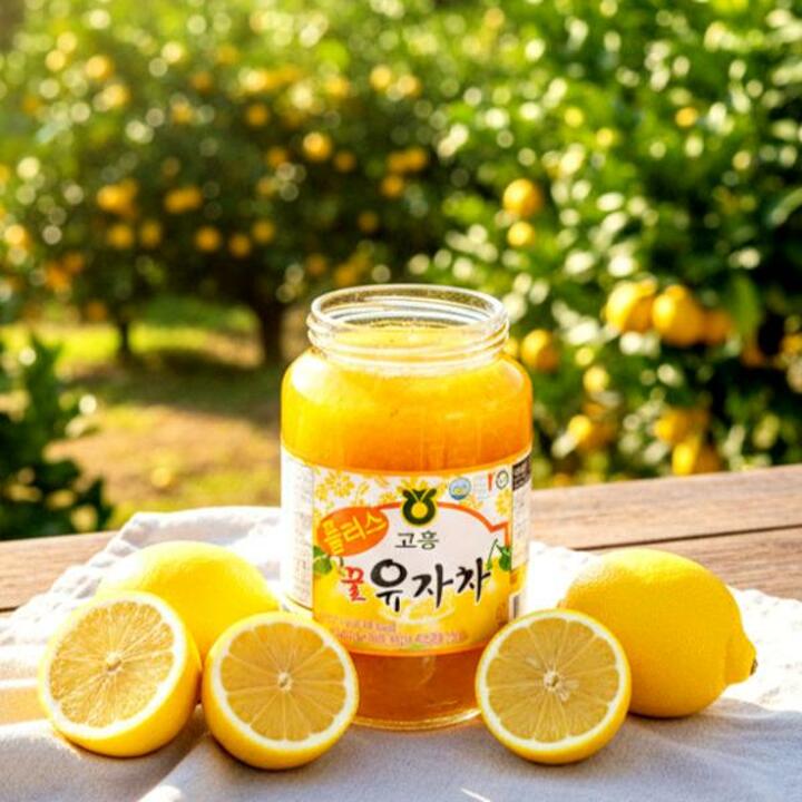 [고흥명물] 향긋한 유자향! 상큼 비타민C 농협 고흥 꿀 유자청 1KG+1KG