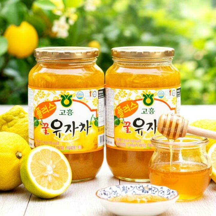 [고흥명물] 향긋한 유자향! 상큼 비타민C 농협 고흥 꿀 유자청 1KG+1KG