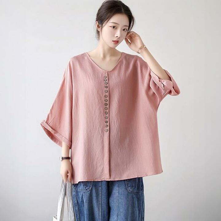 [헬리꽁땡]쿨단추이지블라우스2종