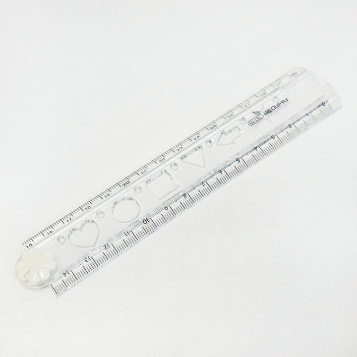 투명플라스틱접이식접는자모양자학용품문구