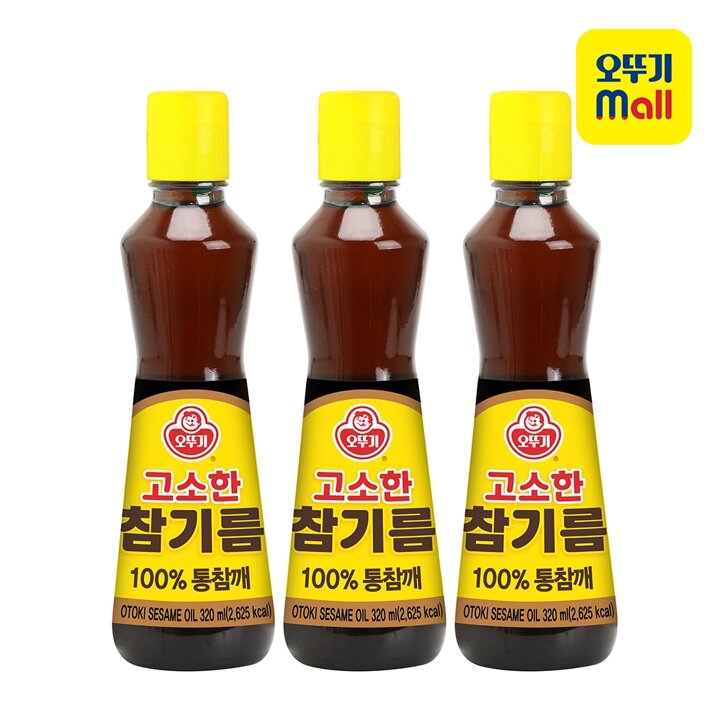 [오뚜기] 고소한 참기름(병) 320mL 3개
