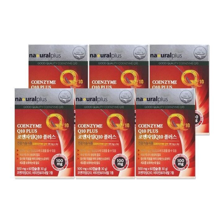 내츄럴플러스코엔자임Q10플러스500mg60캡슐6개/mjc