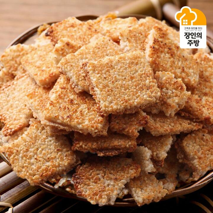 [G][김선교장인][1kg씩포장]우리쌀 100 누룽지1kg X 5봉 가마솥 과자