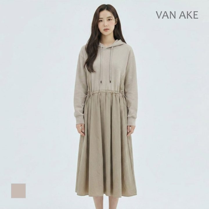 [반에이크] 후드넥 배색원피스_VB34OPQ301Z