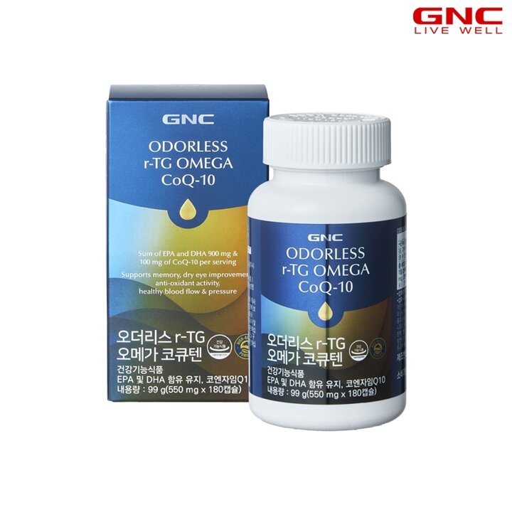 [GNC] 오더리스 r-TG 오메가3 코큐텐 (180캡슐) 60일분_56758