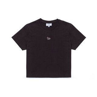 메종키츠네 여성 베이비폭스 면 크롭 티셔츠 가나슈 MW00105KJ7026-0423