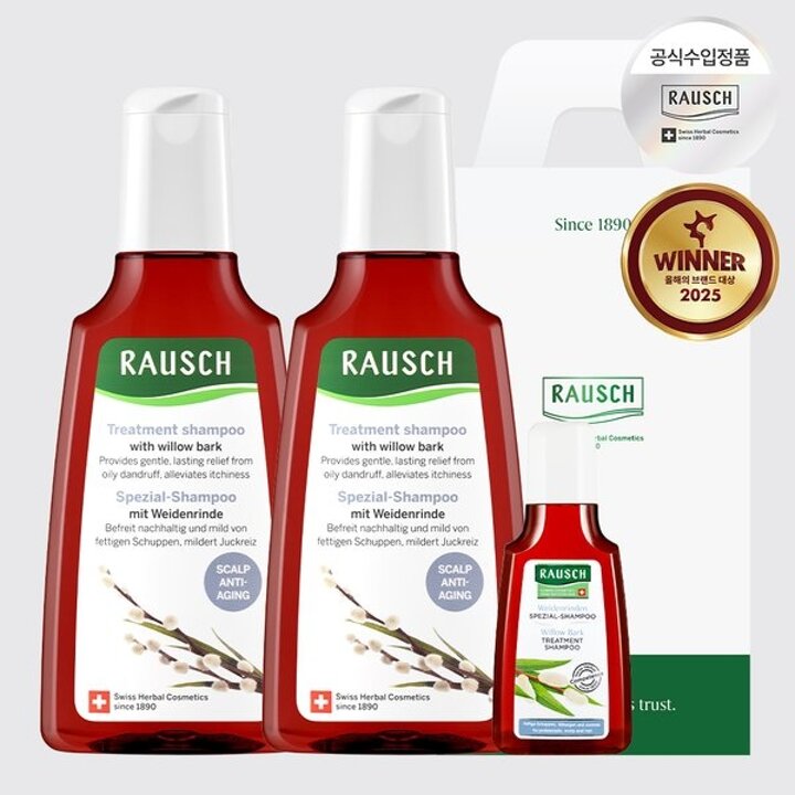 [선물포장] [더블기획]라우쉬 윌로우바크 트리트먼트 샴푸200ml