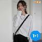1+1 여성 레귤러핏 코마사 무지 긴팔면티셔츠 이너티 WPR2T
