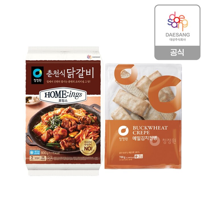 청정원 호밍스 춘천닭갈비800g+메밀김치전병700g