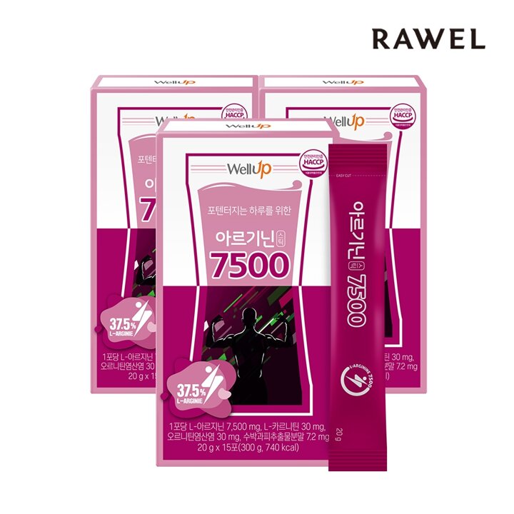 로엘 웰업 아르기닌스틱 7500 3박스(20gx15포)