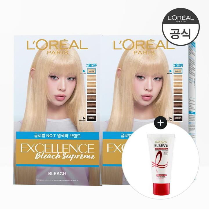 로레알파리 엑셀랑스 블리치 슈프림 2개 [증정]TR5 헤어팩50ml