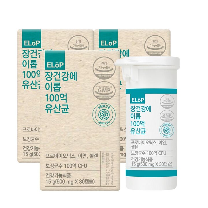 [G][이롭] 100억 유산균 프로바이오틱스 30캡슐X3병 (3개월분)