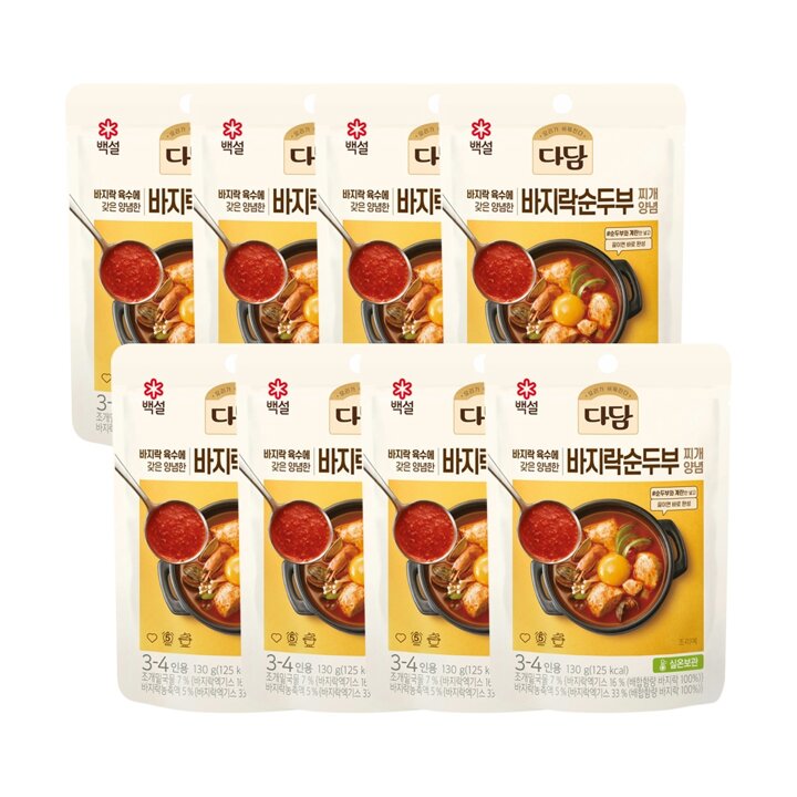 CJ 다담 순두부찌개양념 130g x8개