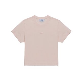 메종키츠네 여성 베이비폭스 면 크롭 티셔츠 모브 MW00105KJ7026-0448