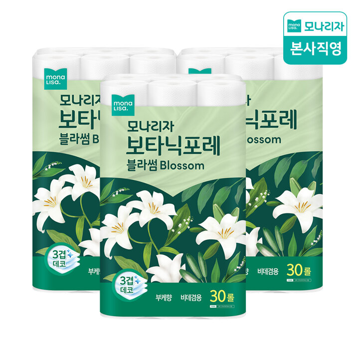 모나리자 보타닉포레 블라썸 27m*30롤 x 3팩