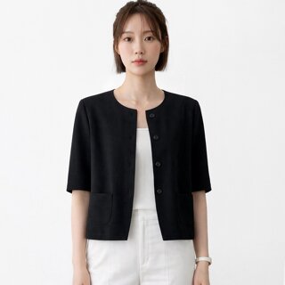 [TAG가84,000]솔리드버튼라운드자켓_S5BJK005C
