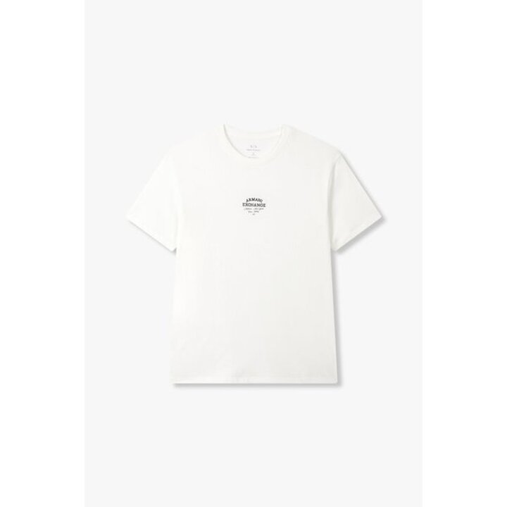 (신세계센텀점)ARMANI EXCHANGE  남성 자수 로고 숏 슬리브 티셔츠( A415130113) 화이트