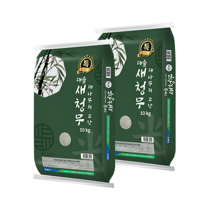 [담양군농협] 대숲맑은 담양쌀 새청무 특등급 20kg(10kg+10kg)