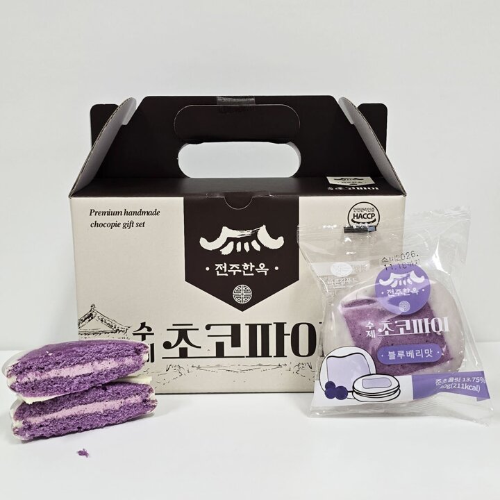 전주한옥 수제 미니 초코파이(바나나) 40g 10개입 선물세트