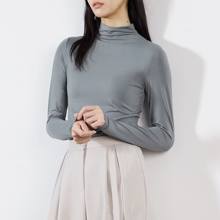 [페이지플린] 텐션 레이온 반폴라 티셔츠_P4DTS002C