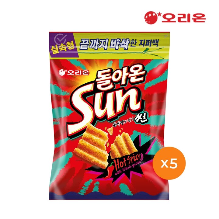 오리온 썬 핫스파이시 지퍼백(273g) x 5개