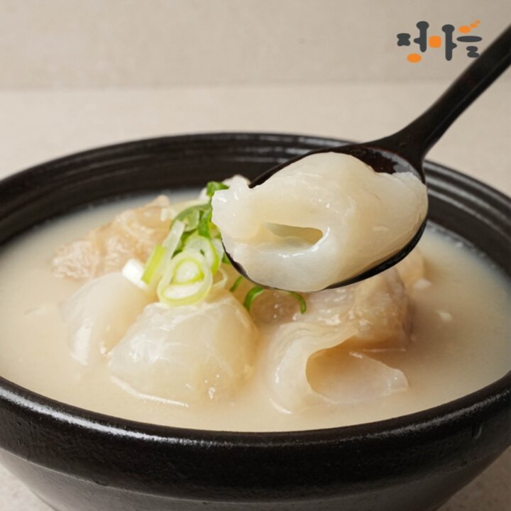 I[정마을/실온보관] 국내산 한우 스지 도가니 보양식 한우도가니탕 500g x 4팩