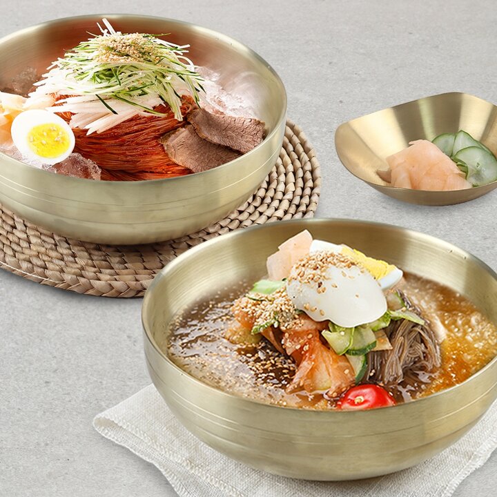 [마녀바스켓]함흥 비빔냉면5인분+물냉면5인분 (냉면2kg+육수5개+비빔장 5개)