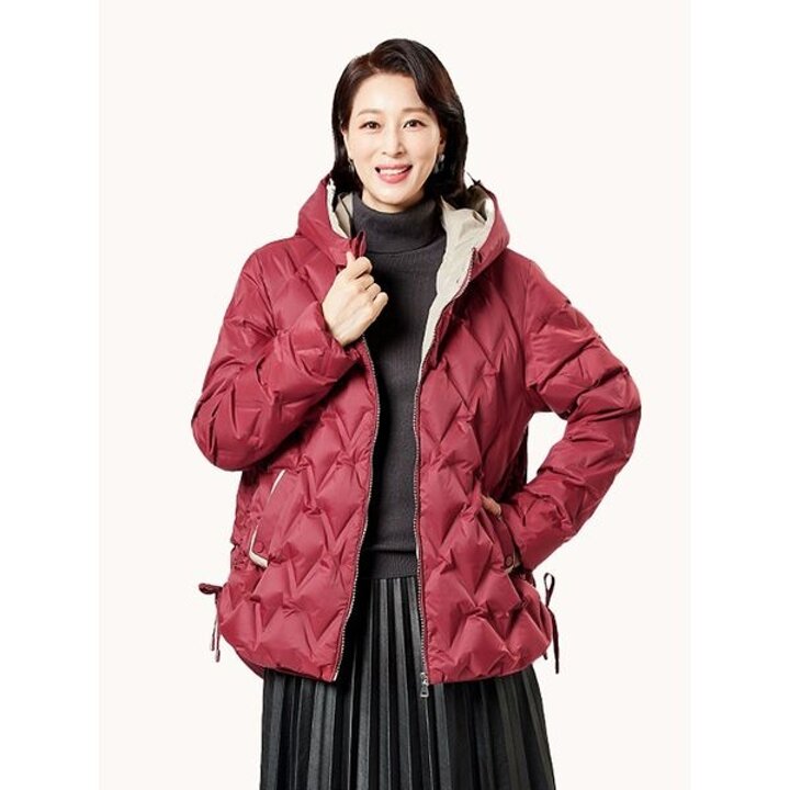 [하프클럽/마담엘레강스]브이로그 구스다운 점퍼 K234JP01