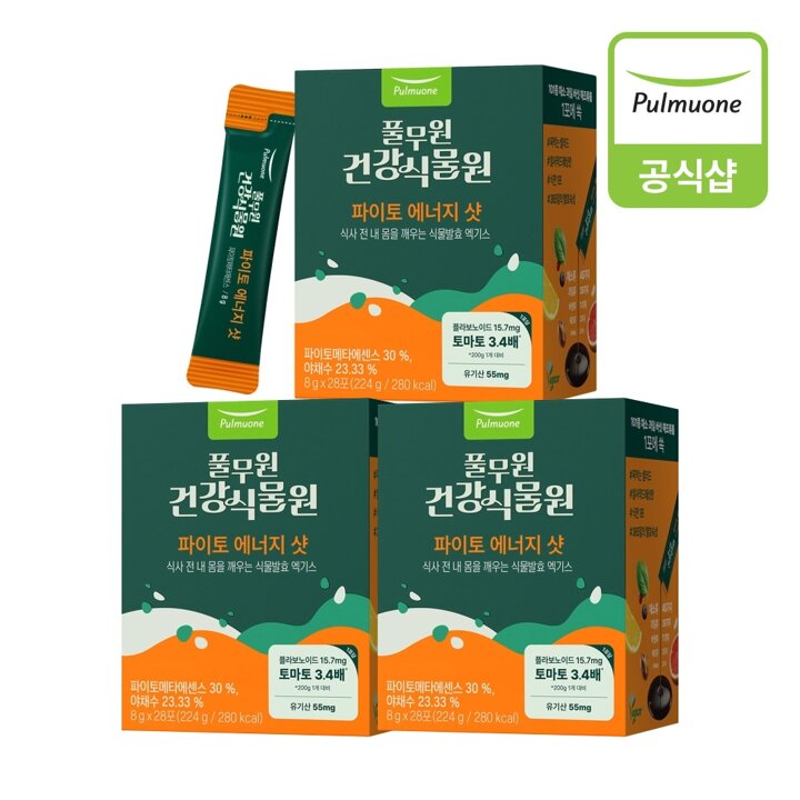 풀무원 파이토에너지샷 (8gX28포)X3개