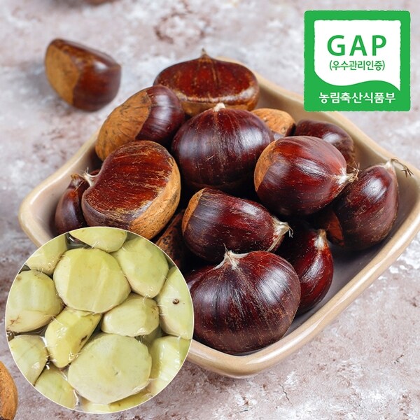[웰굿][GAP인증] 산지직송 충남 공주 정안 깐밤 생율밤 1kg(특)