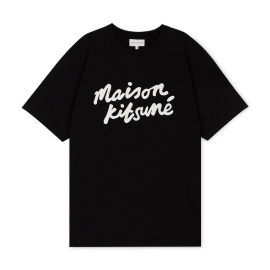 남성 로고 블랙/화이트 반팔티 MM00101KJ0118 O197
