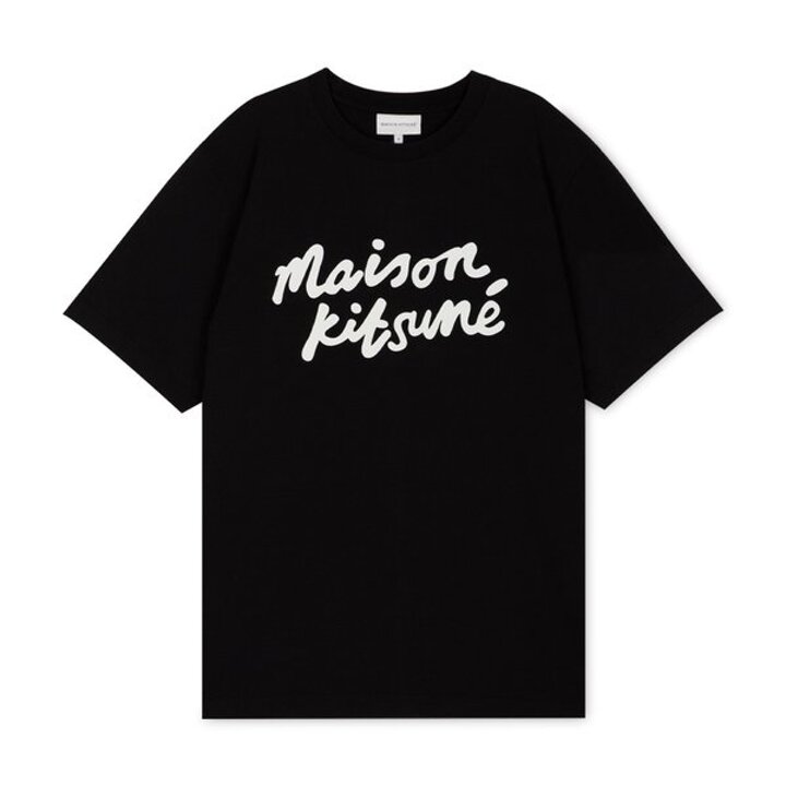 남성 로고 블랙/화이트 반팔티 MM00101KJ0118 O197
