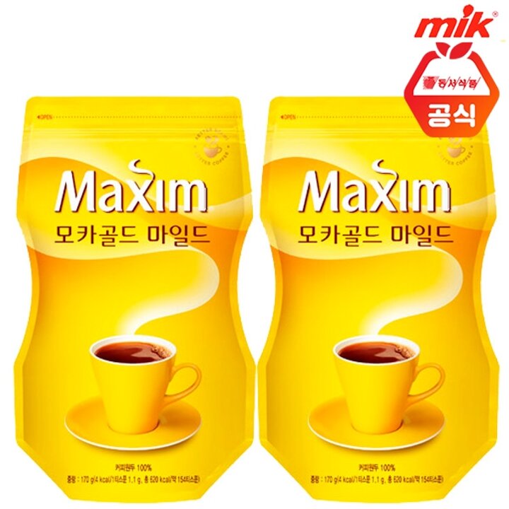 맥심 모카골드 리필 170g x 2개