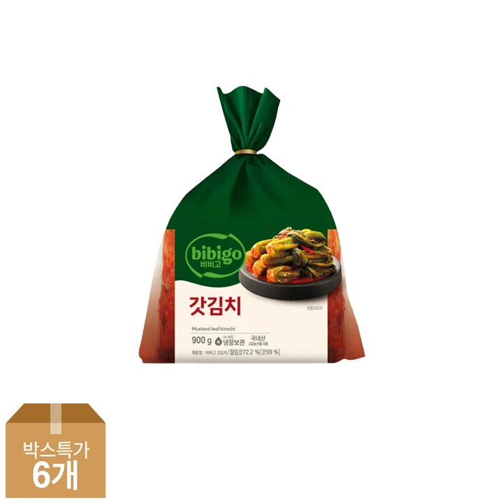 CJ 비비고 갓김치 900g x6개