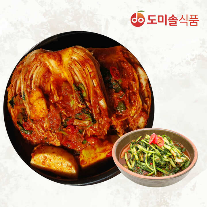(m)도미솔 박미희 사랑채포기김치3kg + 열무김치2kg