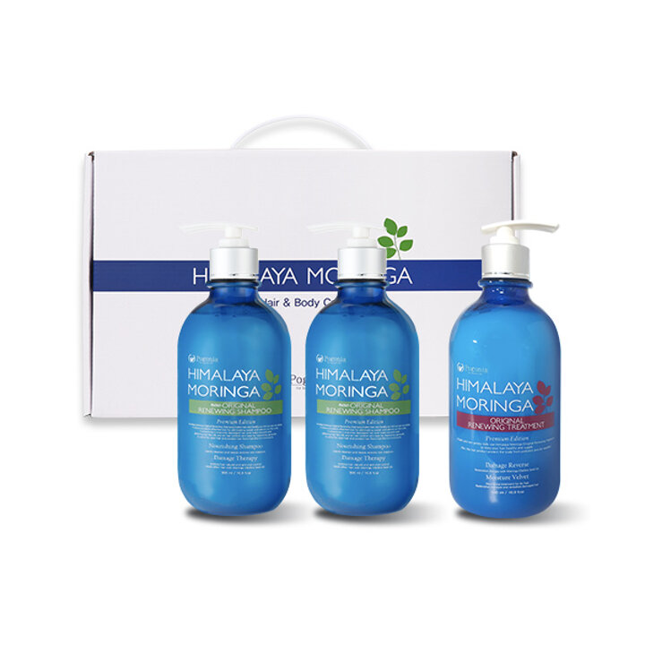 [포고니아]샴푸500ml(2개)+트리트먼트500ml 헤어선물세트 
