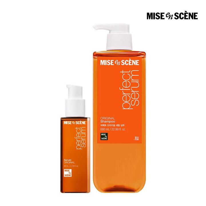 [신라쇼 ONLY] 미쟝센 퍼펙트 오리지널 세럼 80ml + 미쟝센 퍼펙트 오리지널 샴푸 680ml