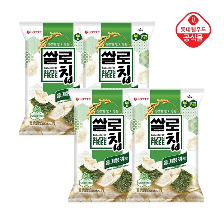 쌀로칩 들기름 김맛 100g x 4개