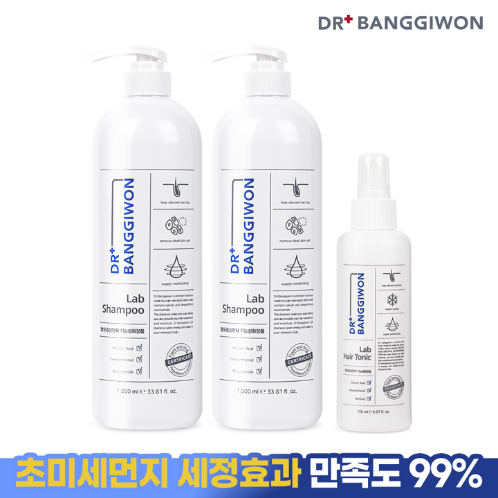 [닥터방기원] 랩 탈모샴푸 1000ml X 2개+헤어토닉150ml