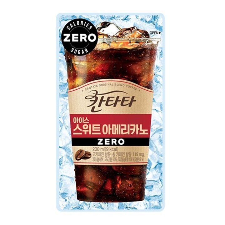 칸타타아이스제로스위트아메리카노230mlx10팩.