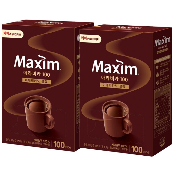 맥심 아라비카 커피만 100T x 2개
