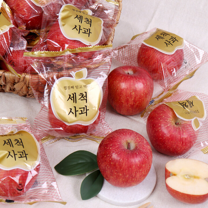 [프리본] GAP인증 껍질째 먹는 아삭달콤한 세척 사과 2.5kg